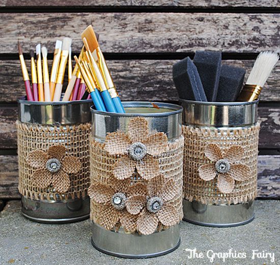 Tin Can Organizer